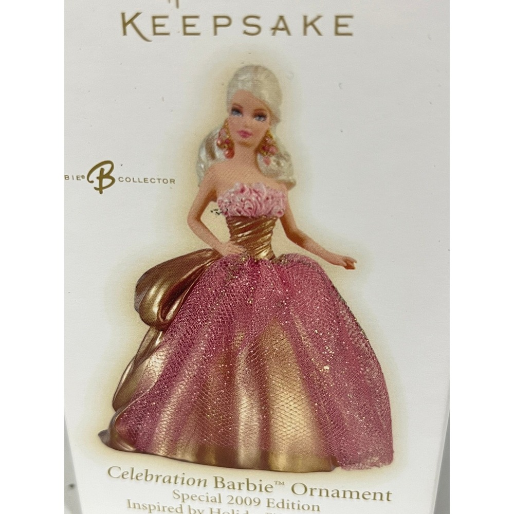 Hallmark Keepsake Celebration Barbie Ornament 2009 Special Edition QX8412 Gold